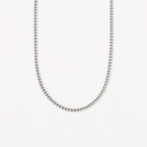 ＜喜平＞PTキヘイネックレス2面カットシングル 50cm 30g