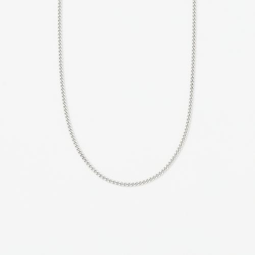 ＜喜平＞PTキヘイネックレス2面カットシングル 60cm 10g