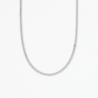 <喜平>PTキヘイネックレス2面カットシングル 60cm 20g