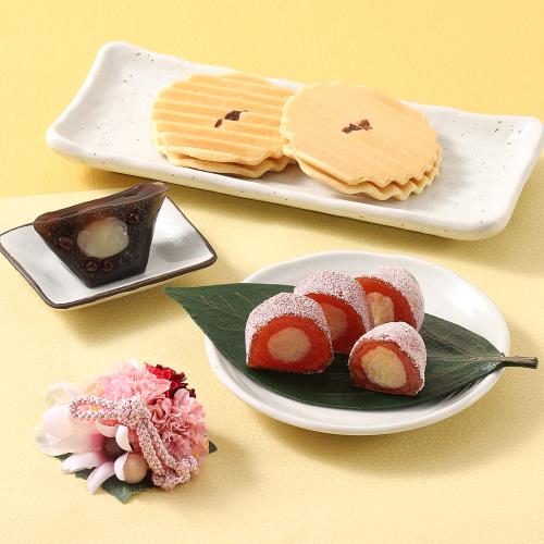 季節の和菓子詰合せ（花飾り付）