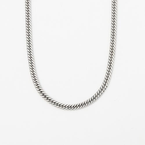 ＜喜平＞PTキヘイネックレス6面カットダブル 50cm 50g