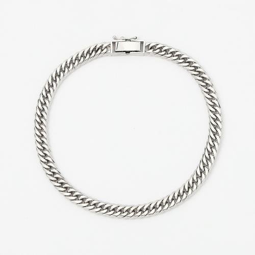 <喜平>PTキヘイブレスレット6面カットダブル 20cm 20g