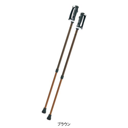 滑りにくい安全先ゴム付 もっと安心2本杖