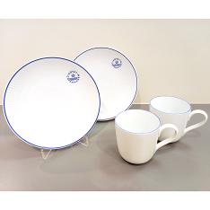 画像ブルーライン プレート19cm&マグペア セット