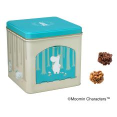 ＜ムーミン × メリーチョコレート＞ムーミンと仲間たちのとびら缶（2種のクランチチョコレート）