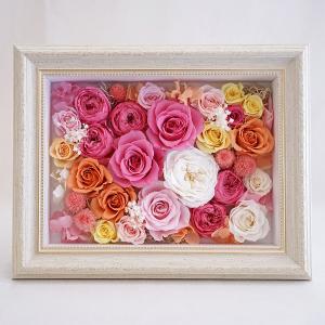 【美品】Elias  リボンフラワー  フォトフレーム① プリザーブドフラワー フォトフレーム MIX | 商品詳細 | 高島屋