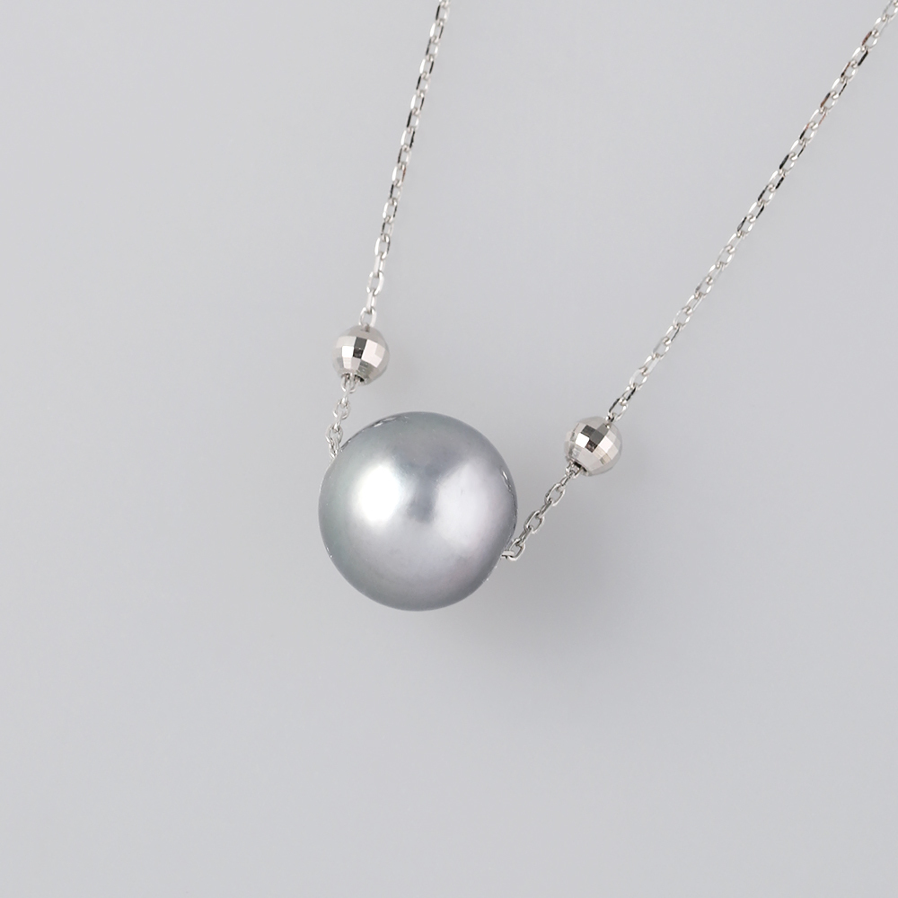 純pt黒蝶真珠グレー系ネックレス 商品詳細 高島屋オンラインストア