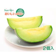 【母の日】名人　毛利和友さんの育てた立体栽培タカミメロン　2個入