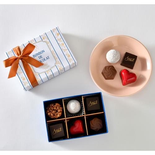 【バレンタインデー】ボンボンショコラ6個入