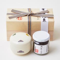 小松こんぶ・京焼陶棗「青海波」詰合せ