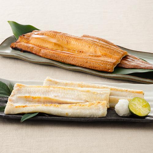 【母の日】天女の羽衣　あなご一夜干＆蒲焼詰合せ（母の日掛け紙付）