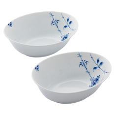 ブルーパルメッテ オーバルボウルペア