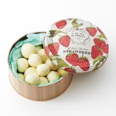 【バレンタインデー】ホワイトストロベリーボール缶