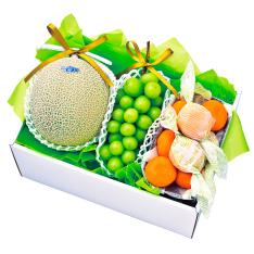 【最適な時期に収穫し、順次発送予定】【静岡県産マスクメロン・シャインマスカット・みかん】冬の贈り物フルーツギフト12S