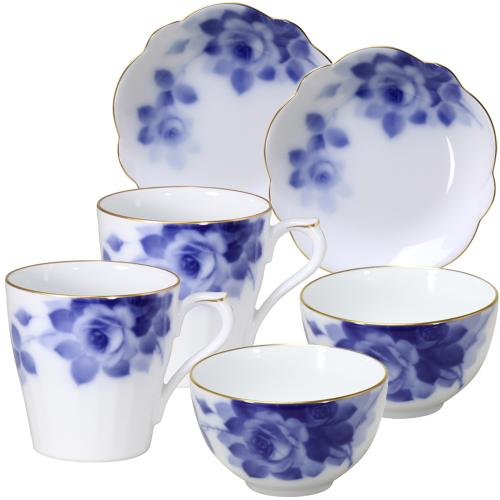 大倉陶園 マグ・小皿・プレート福袋(27500円B)