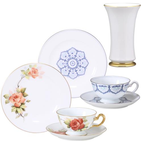 大倉陶園 カップ＆ソーサー・プレート・ベース福袋（110000円A）