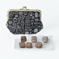 三三屋がま口スッキリポーチ＆ショコラ