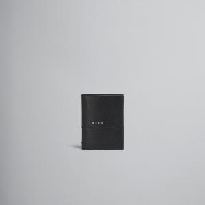 かほ　パース付き二つ折りウォレット　黒 かほ パース付き二つ折りウォレット 黒 Bottega Veneta/ボッテガ