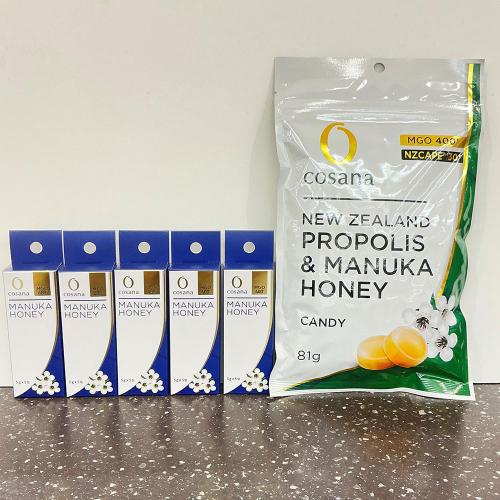 福袋 マヌカハニーMGO400+分包タイプとプロポリス入りマヌカハニーキャンディのセット