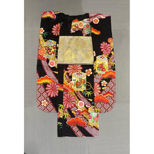 お仕立上り振袖3点セット福袋（黒）