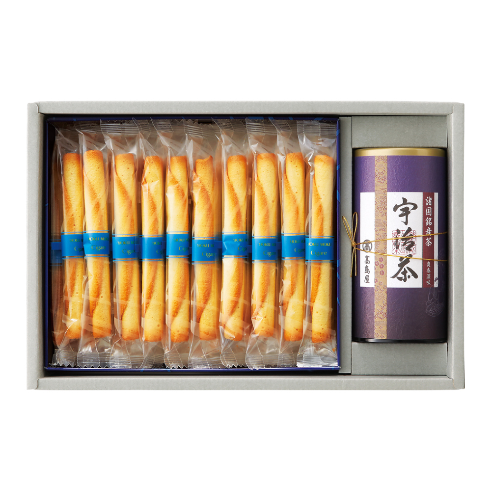 〈高島屋／ヨックモック〉諸国銘産茶・シガール詰合せ