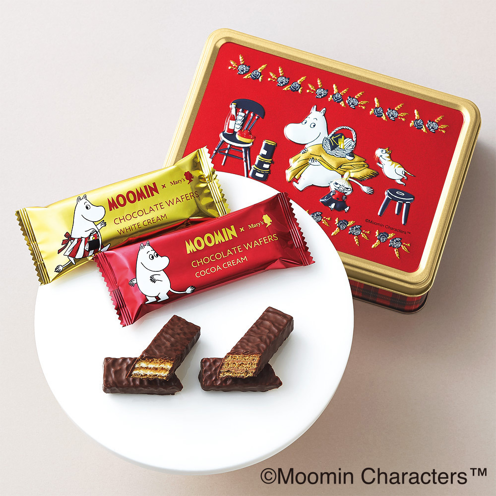 ムーミン メリーチョコレート 通販 ニョロニョロのペンケース缶などパッケージもカワイイ バレンタインチョコ