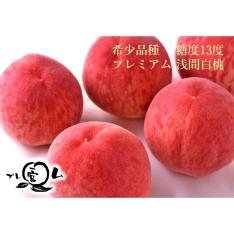 【収穫状況に応じ、順次発送予定】JAふえふき一宮 糖度13度プレミアム浅間白桃