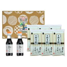 三輪素麺250g×6袋・麺つゆ詰合せ150ml×2本詰合せ