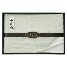 〈くらしすと〉近江ちぢみ 洗えるリバーシブルケット