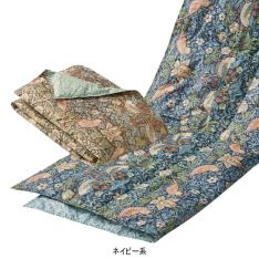 いちご泥棒柄 洗える羽毛 ハーフケット