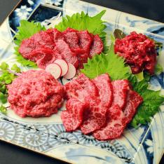 鮮馬刺しスライス4種バラエティーセット