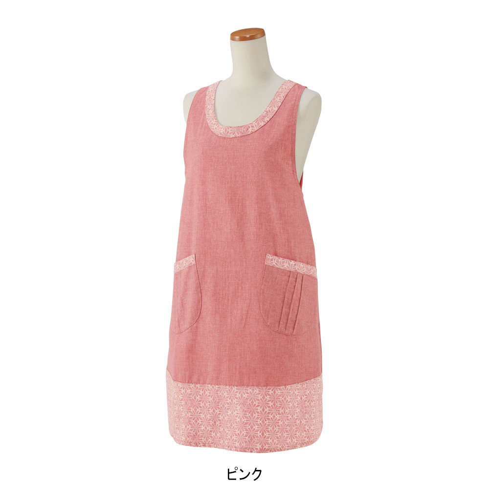 <今日和>花七宝柄 エプロン