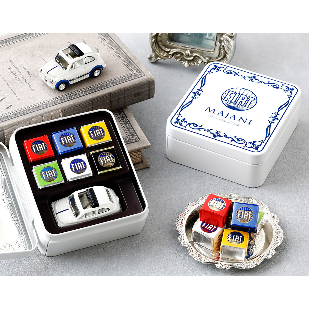 【バレンタインデー】Majani チョコレート Fiatミニカーセット アンジェロ