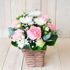 生花お供えアレンジメントS ピンク