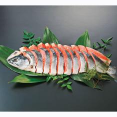 沖獲り紅鮭姿切身(新物)2.4kg