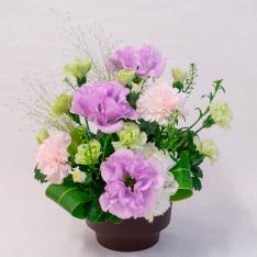 供花生花アレンジメント 偲ぶ（一基）