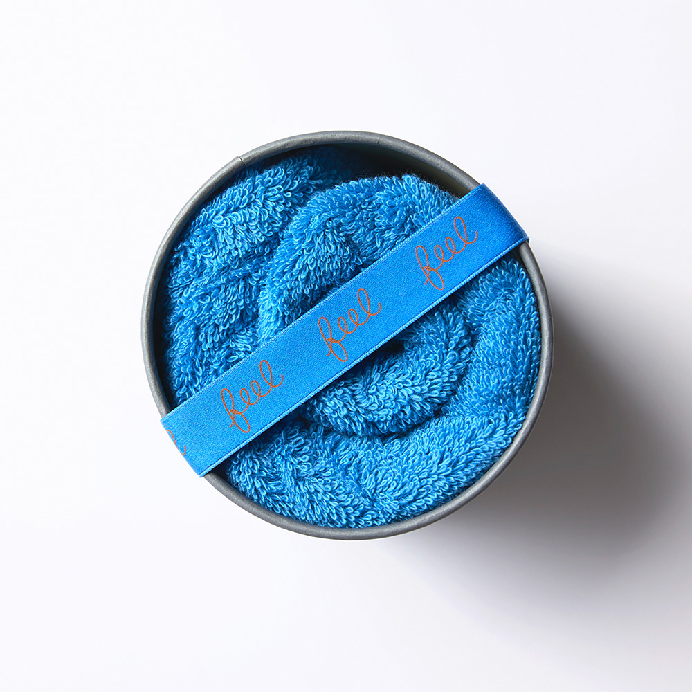 ＜feel＞フェイスタオル アドベンチャーブルー（26年限定カラー）