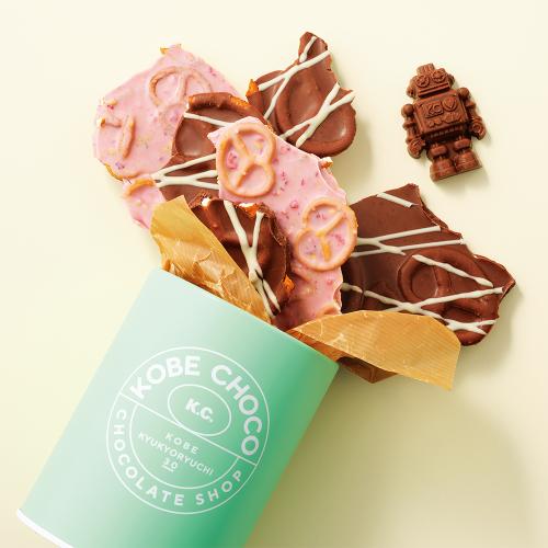 【バレンタインデー】プレッツェル＆ロボチョ グリーン缶