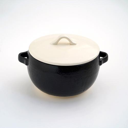 味楽 レンジごはん鍋（白黒）