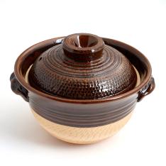伊賀飛びカンナ ごはん鍋（飴釉）