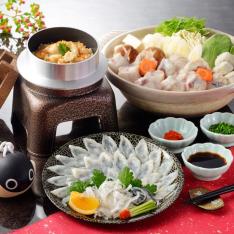 料亭ふく料理　お刺身・ちり鍋セット