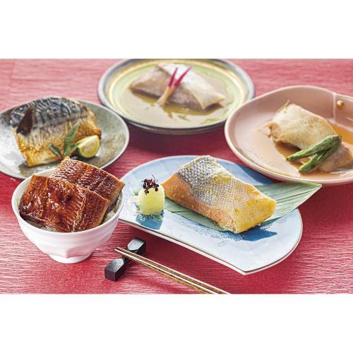 <美飾遊膳>レンジで簡単調理 鰻・煮魚・焼き魚詰合せ