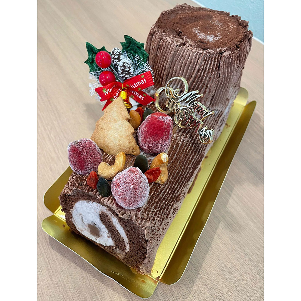 【クリスマス】『ヴィーガンケーキ』ブッシュ・ド・ノエル
