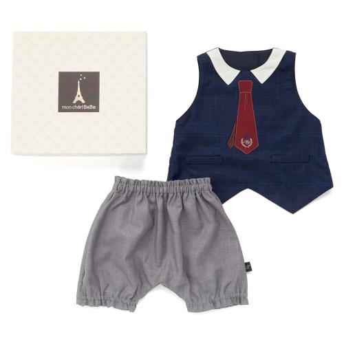 チェックジャケット風スタイパンツセット