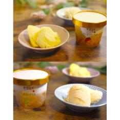 宮崎完熟マンゴーシャーベット3個＆メロンジェラート3個セット