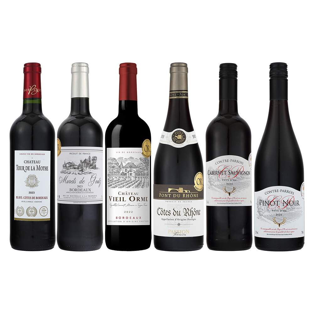 フランス金賞赤ワイン飲み比べ6本セット