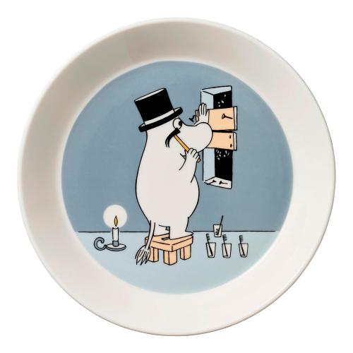 ムーミン クラシック プレート 19cm ムーミンパパ グレー