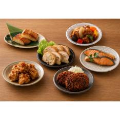 レンジで簡単。肉と魚の主菜セット