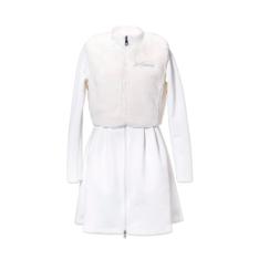 ＜新宿タカシマヤ限定＞エコファー ドッキング ジップワンピース（ホワイト）1→3