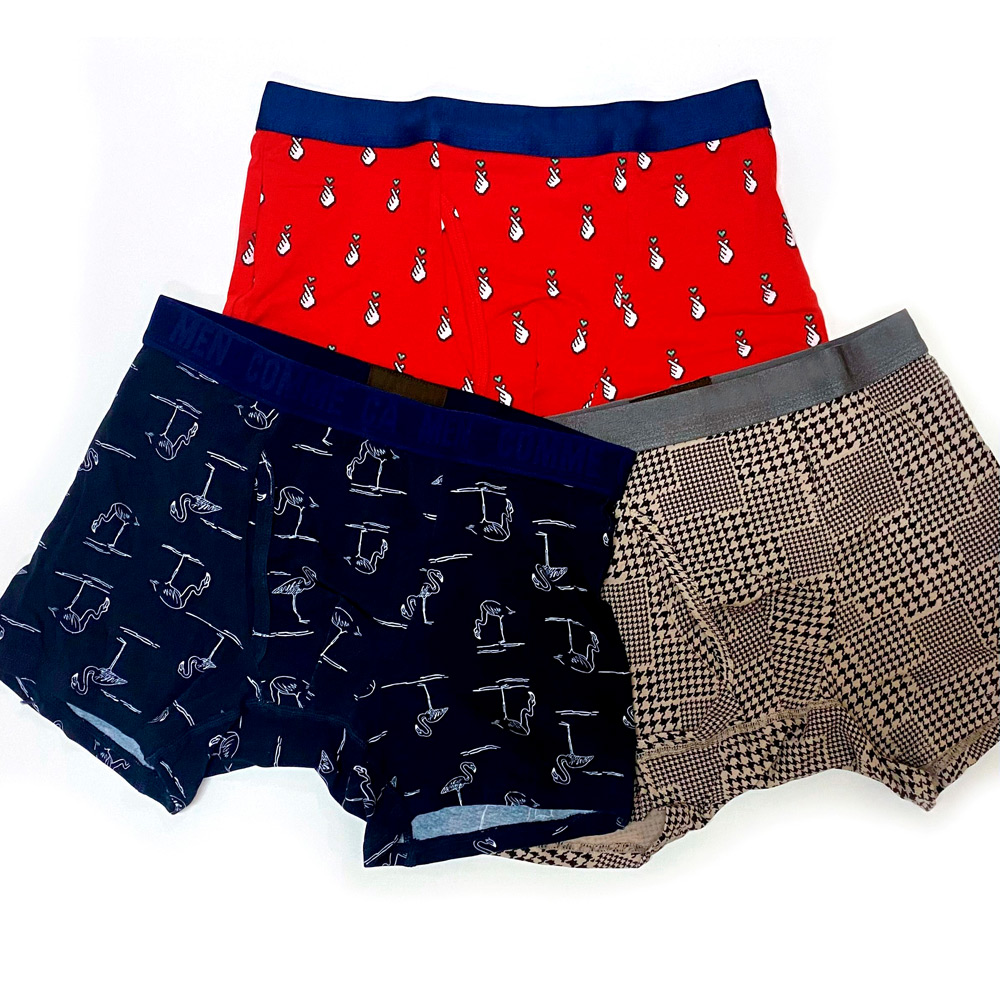 ＜有名ブランド＞ボクサーブリーフお楽しみセット（3枚セット）M→L
